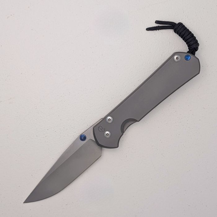 (Scratch & Dent) Chris Reeve Large Sebenza 31 Framelock Folding Knife, Magnacut, Titanium Glass Blasted, L31-1644
