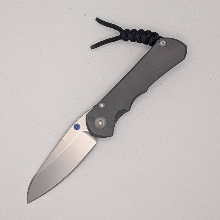 (image for) (Scratch & Dent) Chris Reeve Small Inkosi Insingo Framelock Folding Knife, MagnaCut Stonewash, Titanium Sand Blasted, SIN-1022
