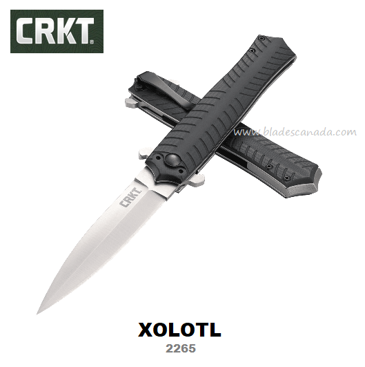 CRKT XOLOTL EDC Folding Knife, 1.4116 Spearpoint , G10 Black, CRKT2265 - Click Image to Close