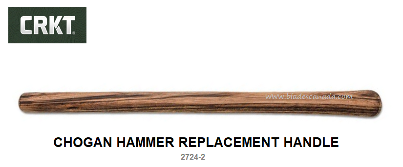 CRKT Chogan Hammer Axe Replacement Handle, Tennessee Hickory, CRKT2724-2