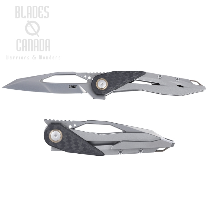 CRKT Nucleus Flipper Framelock Knife, MagnaCut, Titanium/Carbon Fiber, 5703