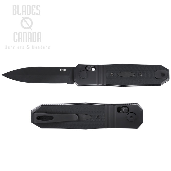 CRKT Redemption Compact Crossbar Lock Folding Knife, MagnaCut Black, G10 Black/Stainless Bolster, K550KKP
