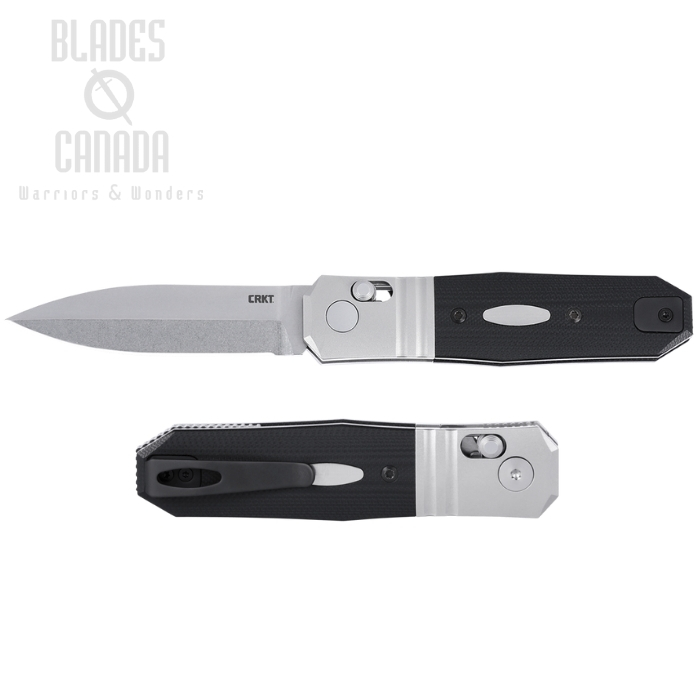 CRKT Redemption Compact Crossbar Lock Folding Knife, MagnaCut SW, G10 Black/Stainless Bolster, K550KXP