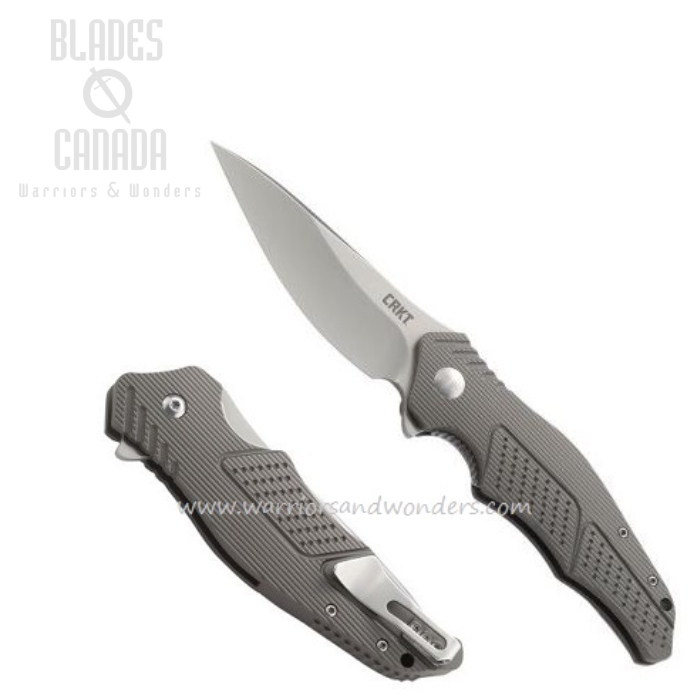CRKT Outrage IKBS Flipper Folding Knife, Aluminum Handle, K320GXP