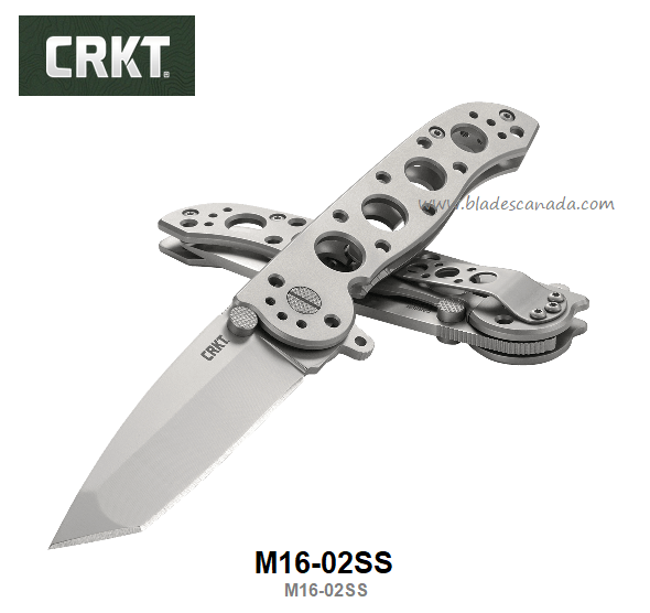 CRKT M16 Flipper Framelock Knife, 12C27 Sandvik, M16-02SS