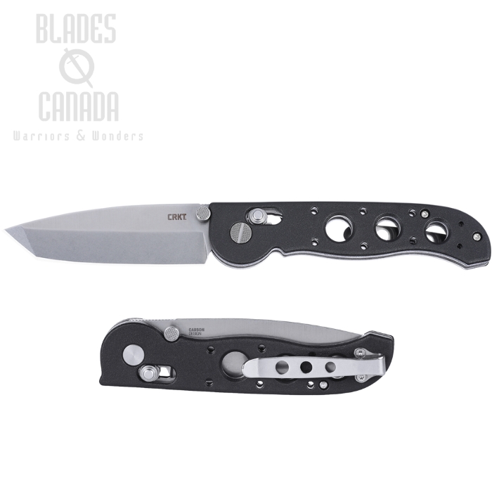 CRKT M16-02X Crossbar Lock Folding Knife, D2 Stonewash, Grivory Black