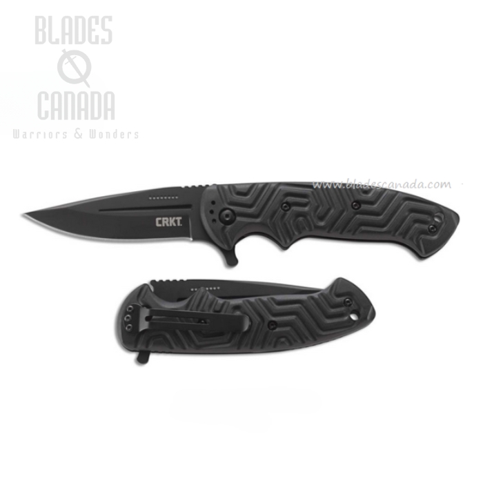 CRKT Acquisition Flipper Folding Knife, GRN Black, 2037