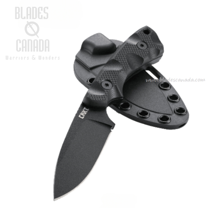 CRKT SiWi Fixed Blade Knife, SK5 Steel, G10 Black, GFN Sheath, 2082