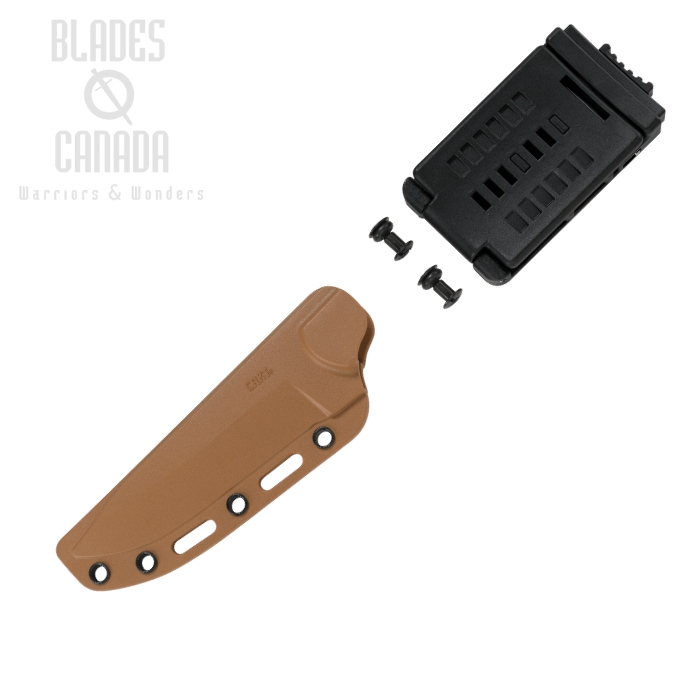 (image for) CRKT Ramadi Fixed Blade Knife, SK-5 Steel, G10 Brown, 2083