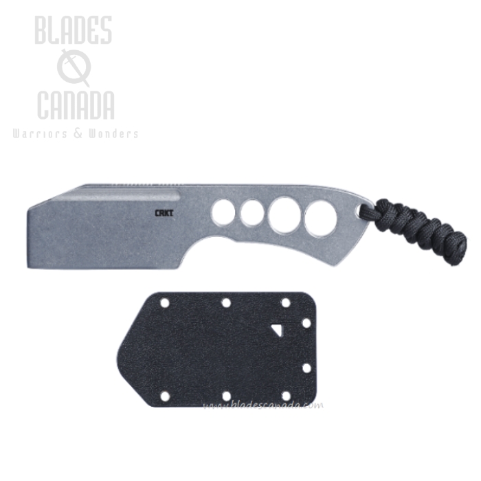 CRKT Razel Chisel Fixed Blade Knife, Stainless Steel SW, Thermoplastic Sheath, 2130