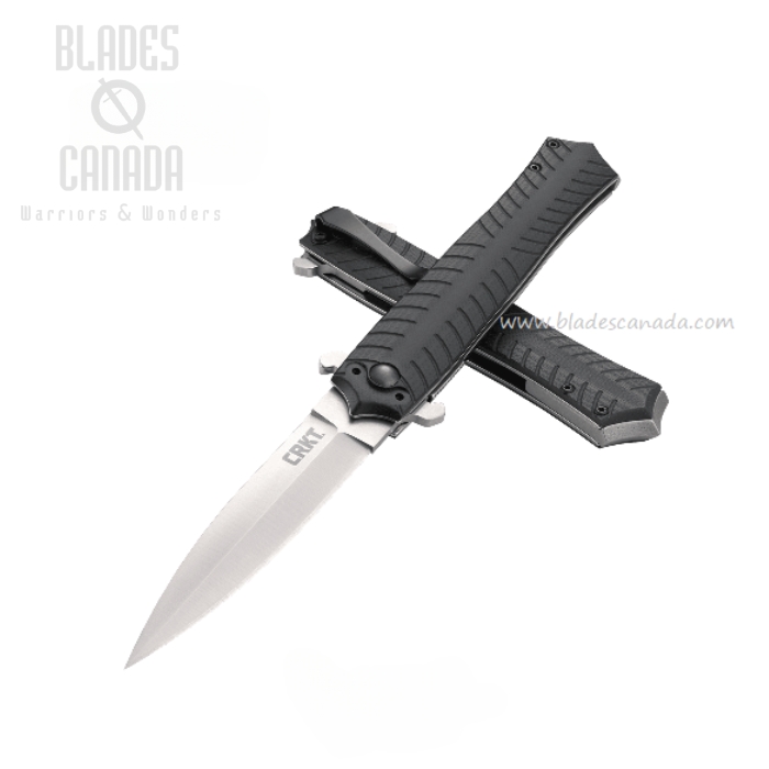 CRKT XOLOTL EDC Folding Knife, 1.4116 Spearpoint , G10 Black, 2265
