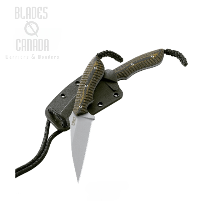 CRKT S.P.E.W. Fixed Blade Knife, Wharncliffe Blade, G10 handle, 2388