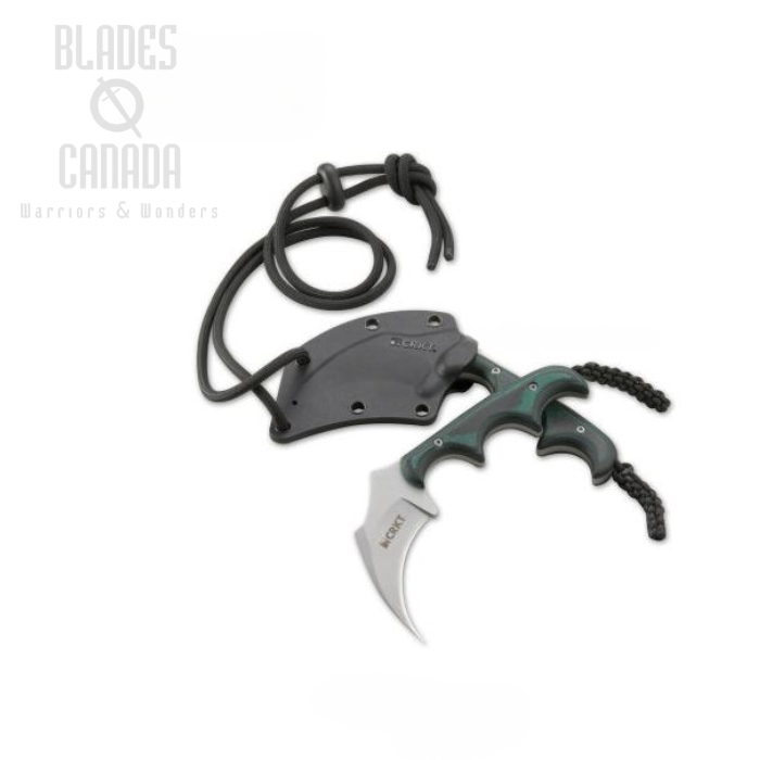 CRKT Keramin Fixed Blade Neck Knife, Hard Sheath, 2389