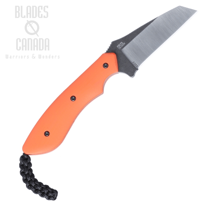 (image for) CRKT S.P.I.T Fixed Blade Knife, SW/Satin Blade, G10 Orange, 2399