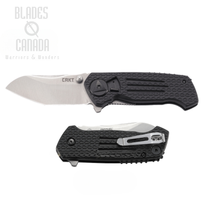 CRKT Prequel Field Strip Flipper Folding Knife, GFN Black, 2420