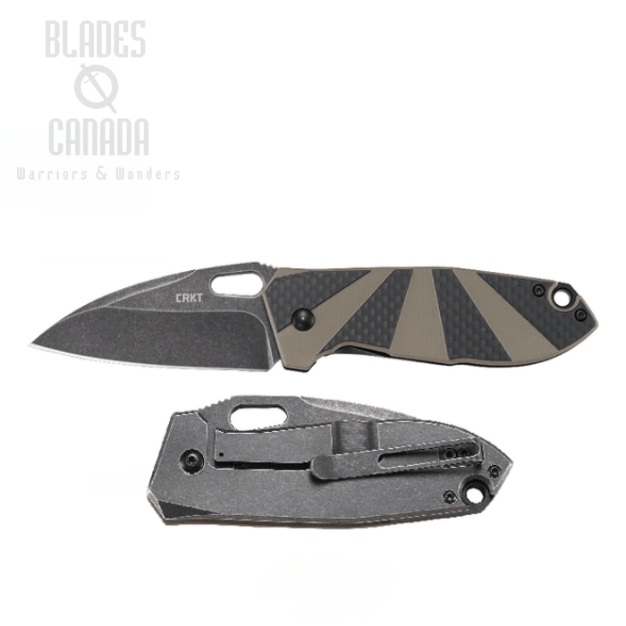 CRKT Heron Framelock Folding Knife, Carbon Fiber/G10, 2440