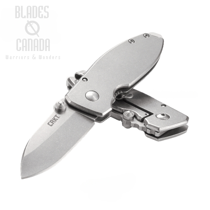 CRKT Squid Framelock Folding Knife, Stainless Steel, 2490