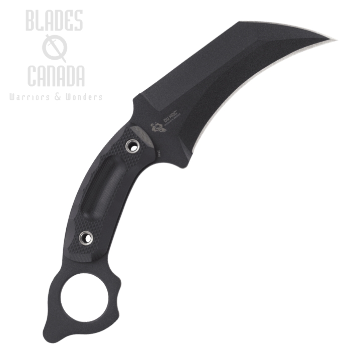 (image for) CRKT Du Hoc Karambit Fixed Blade Knife, SK5 Carbon, G10 Black, 2630