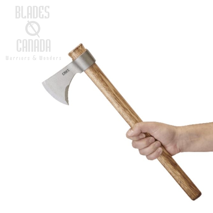 CRKT Woods Nobo T-Hawk Axe, 1055 Carbon, Hickory Handle, 2732