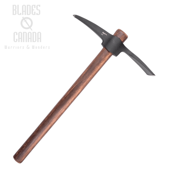 (image for) CRKT Chogan Mattock Axe Tool, 1055 Carbon Black, Hickory Handle, 2738
