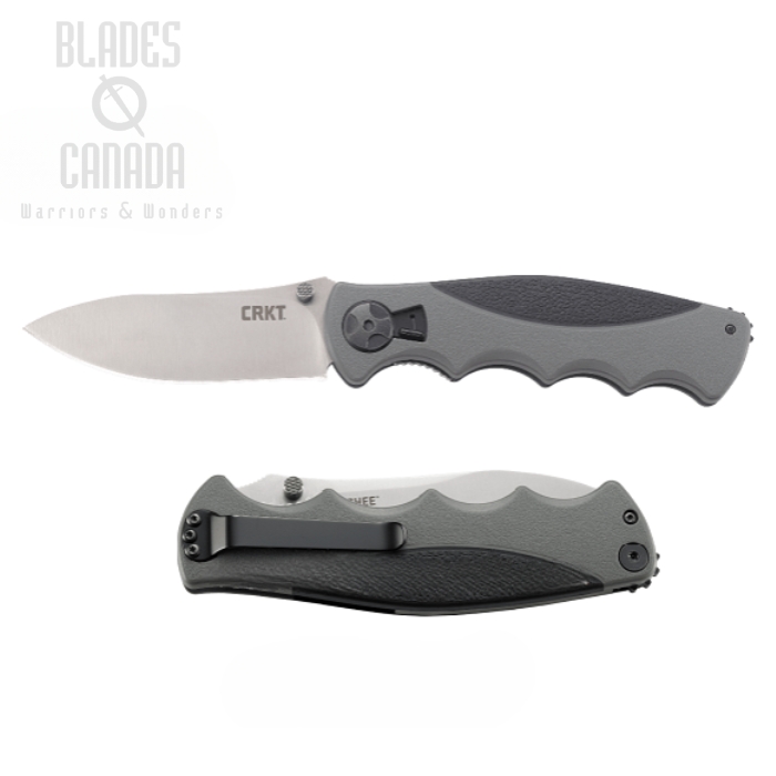 CRKT Monashee Field Strip Folding Knife, Black/Grey Handle, 2842