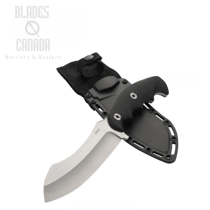 CRKT Catchall Fixed Blade Knife, GRN Black, Hard Sheath, 2866