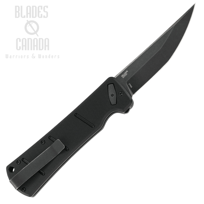 (image for) CRKT Inazuma No Ken Folding Knife, Assisted Opening, D2 SW, G10 Black, 2908