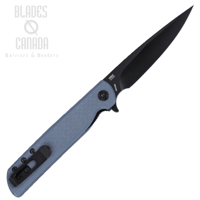 (image for) CRKT LCK + Flipper Folding Knife, 14C28N Black, G10 Gray, 3801KN
