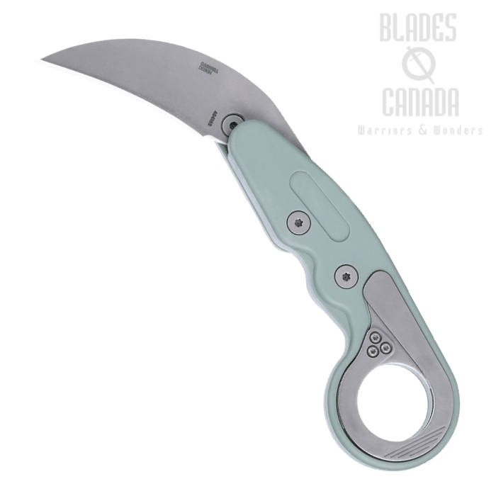 (image for) CRKT Provoke Karambit Folding Knife, AUS 8 Stonewash, Grivory Green, 4041GR