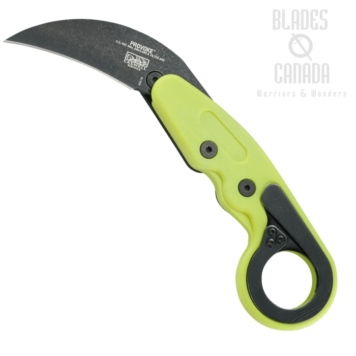 (image for) CRKT Provoke ZAP Lightweight Karambit Folding Knife, 1.4116 Steel, Green Handle, 4041G