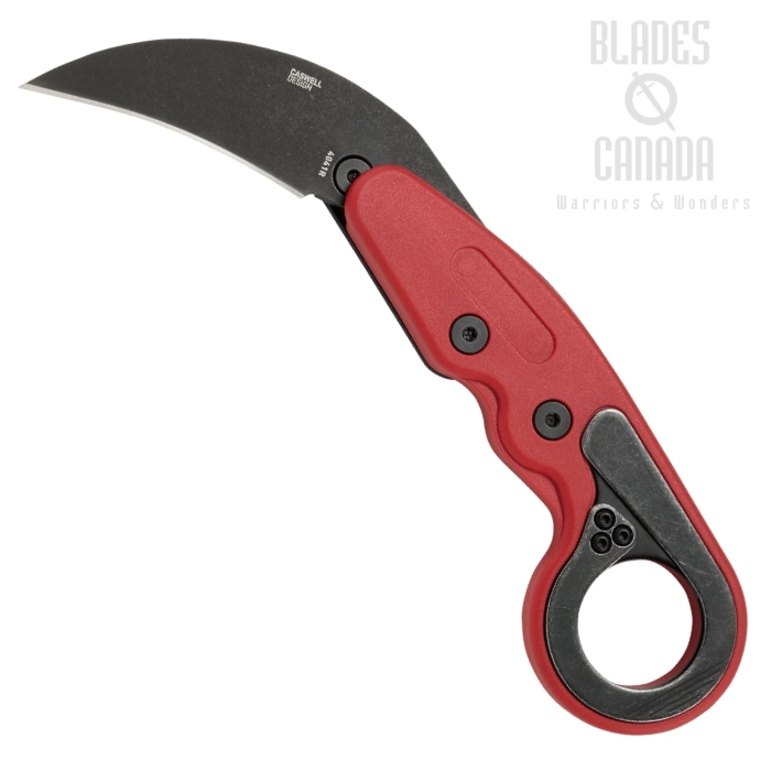 (image for) CRKT Provoke Karambit Folding Knife, Black 1.4116 Steel, Grivory Red, 4041R