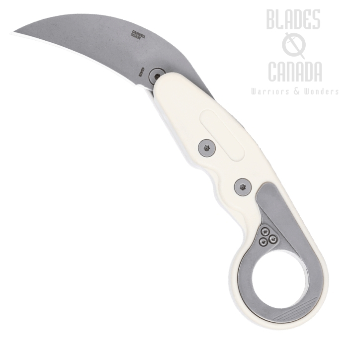 (image for) CRKT Provoke Karambit Folding Knife, AUS 8 Stonewash, Grivory Sand, 4041S