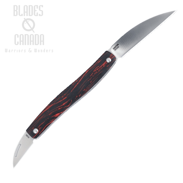 (image for) CRKT Forebear Slipjoint Folding Knife, 12C27 Steel, Red & Black, 4810