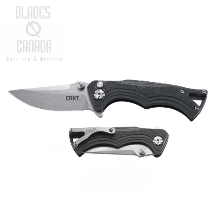 CRKT BT Fighter Compact Folding Knife, GFN Black, 5220