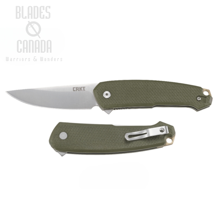 CRKT Tueto Flipper Folding Knife, Assisted Opening, 1.4116 Steel, G10 OD, 5325