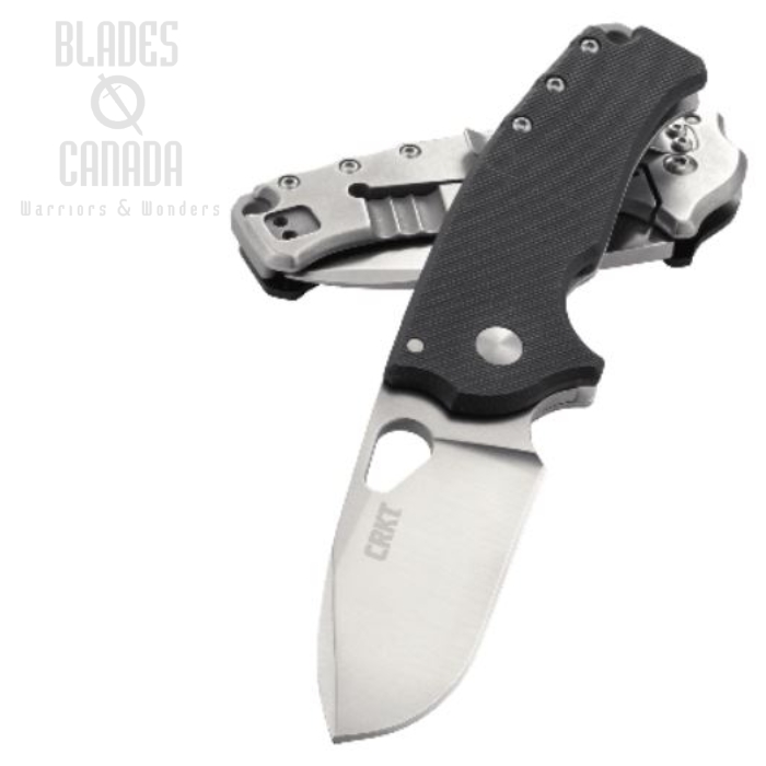 CRKT Batum Compact Framelock Folding Knife, G10 Black, 5451