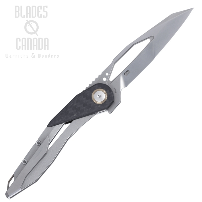 (image for) CRKT Nucleus Flipper Framelock Knife, MagnaCut, Titanium/Carbon Fiber, 5703