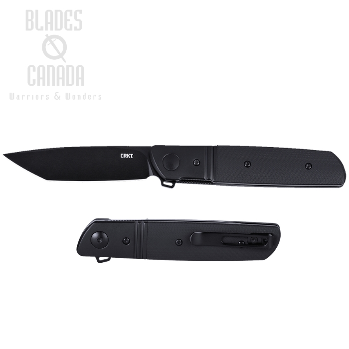CRKT Bamboozled Folding Knife, Assisted Opening, D2 Black, G10/Stainless Black, 5720K
