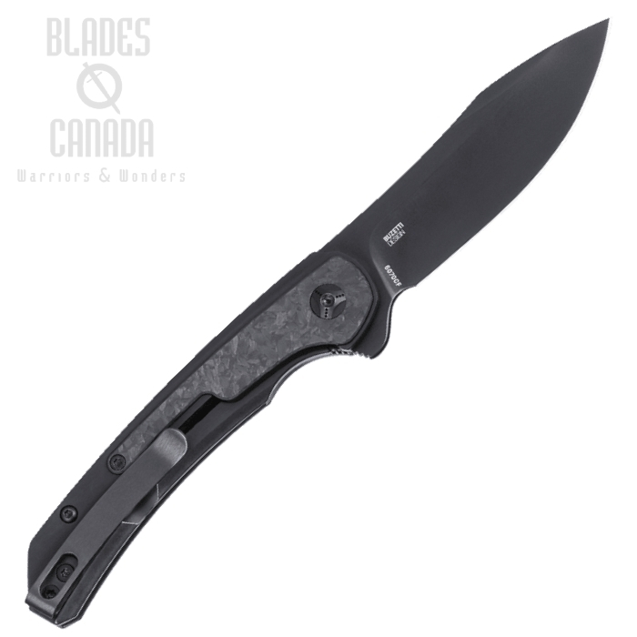 (image for) CRKT Padawan Flipper Framelock Knife, 14C28N Black, Stainless Black/Carbon Fiber, 6070CF