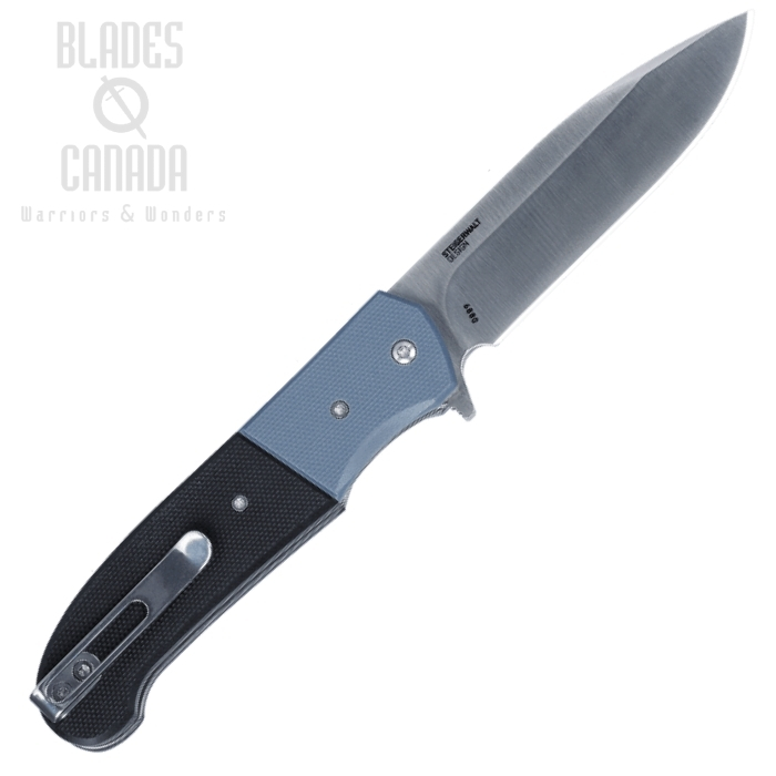 (image for) CRKT Ignitor Flipper Folding Knife, Assisted Opening, G10 Black/Blue, 6880