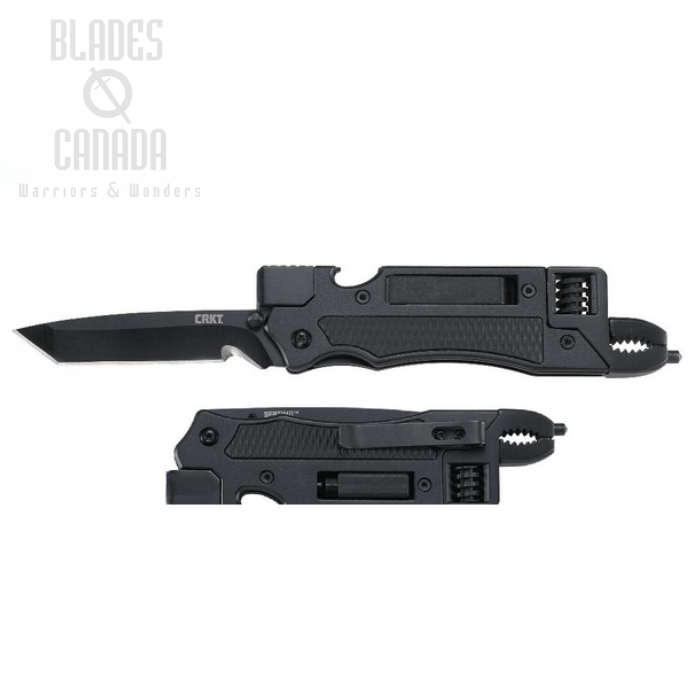 CRKT Septimo Multi-Tool, Aluminum/GFN Black, 7051