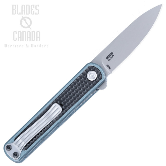 (image for) CRKT Pup Linerlock Folding Knife, AUS 10 Bead Blast, GRN Grey, 7070