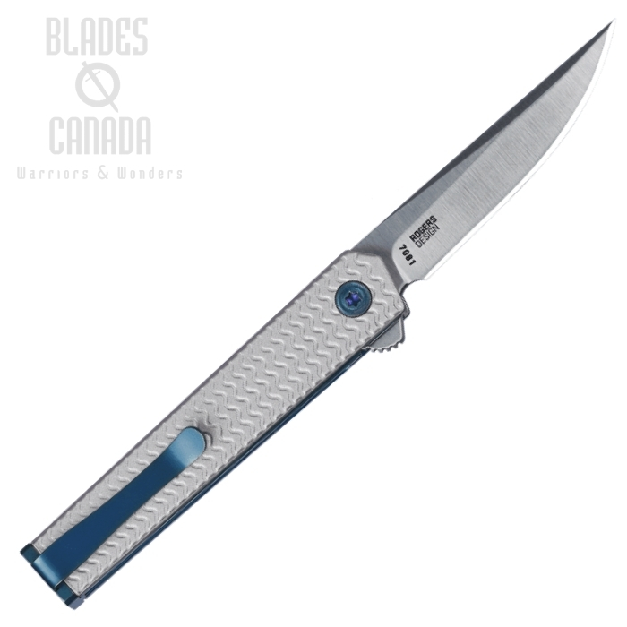 (image for) CRKT CEO Microflipper Folding Knife, 12C27 Sandvik Satin, Aluminum, 7081