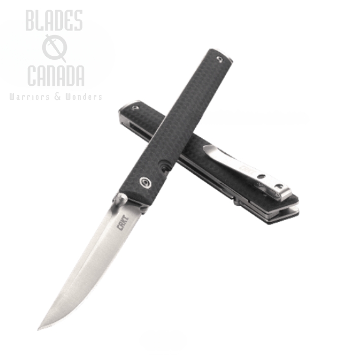 CRKT CEO Slimline Folding Knife, GRN Black, 7096