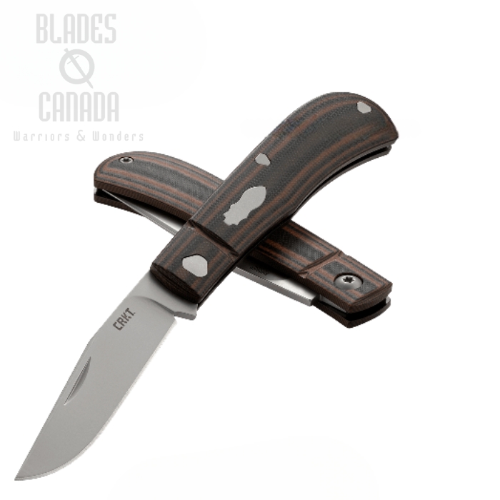 CRKT Venandi Richard Rogers Slipjoint Folding Knife, G10 Brown/Black, 7100