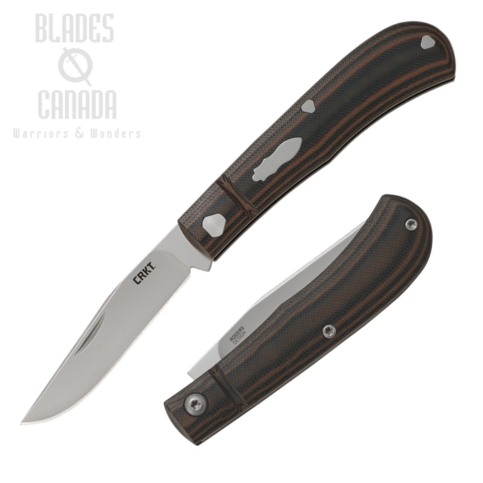CRKT Venandi Richard Rogers Slipjoint Folding Knife, G10 Brown/Black, 7100 (image for) CRKT Venandi Richard Rogers Slipjoint Folding Knife, G10 Brown/Black, 7100