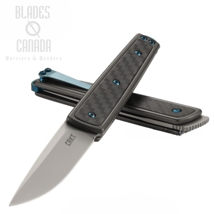 CRKT Symmetry SlipJoint Folding Knife, GFN Black, 7190