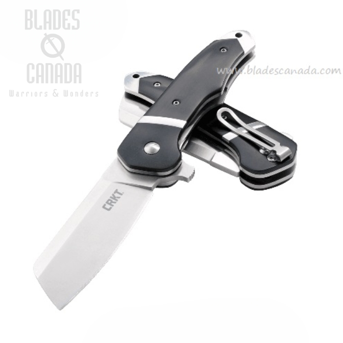 CRKT Ripsnort Flipper Folding Knife, POM Black Handle, 7270