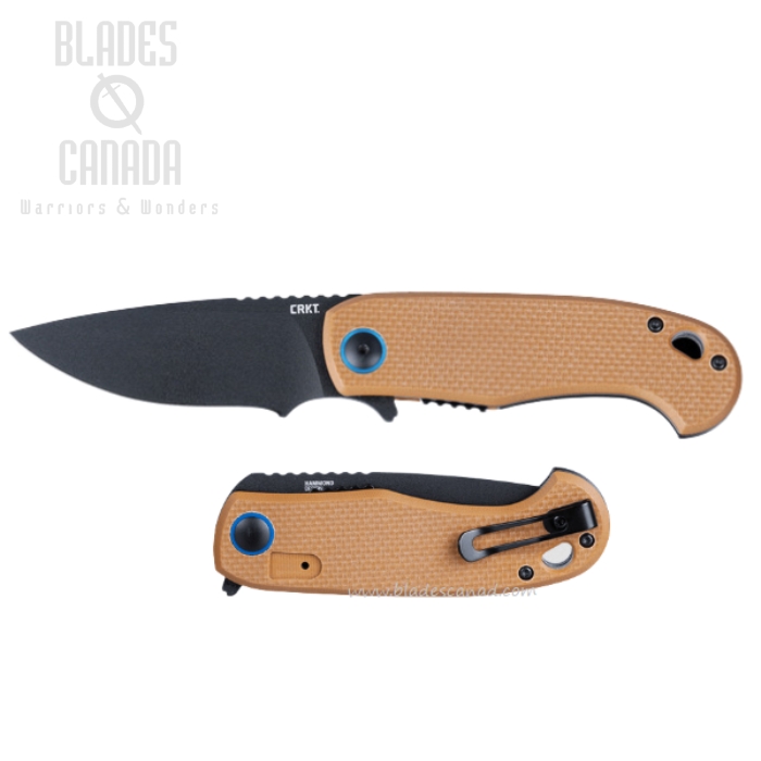 CRKT P.S.D II Flipper Folding Knife, Assisted Opening, AUS 10 Black, G10 Handle, 7910