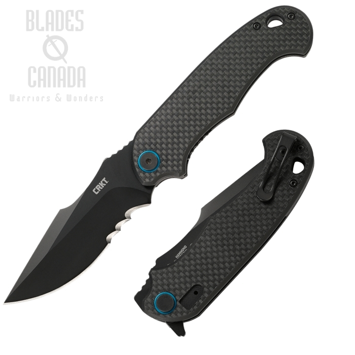 (image for) CRKT P.S.D. Flipper Folding Knife, Assisted Opening, 4116, Carbon Fiber/G10, 7920K